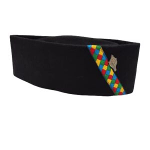 Uttarakhand Pahadi Topi Black, Brahmakamal Uttarakhand Cap, Himachali Cap, Black Woolen